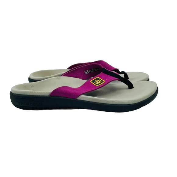 Spenco Sandals Womens Size 5 Purple Thong Comfort Arch Support Shoes Flip Flops - Picture 1 of 12